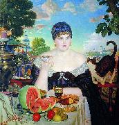 Boris Kustodiev The Merchant Wife oil painting reproduction